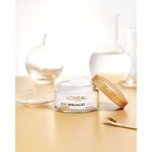Trẻ hóa da, tăng đàn hồi và sáng da L'Oréal Age Expert Pro-Retinol SPF20 từ 45 tuổi