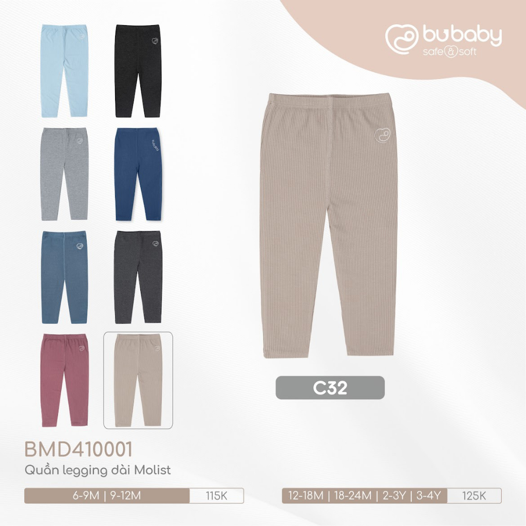 Bu baby - Quần Legging dài Molist BMD410001