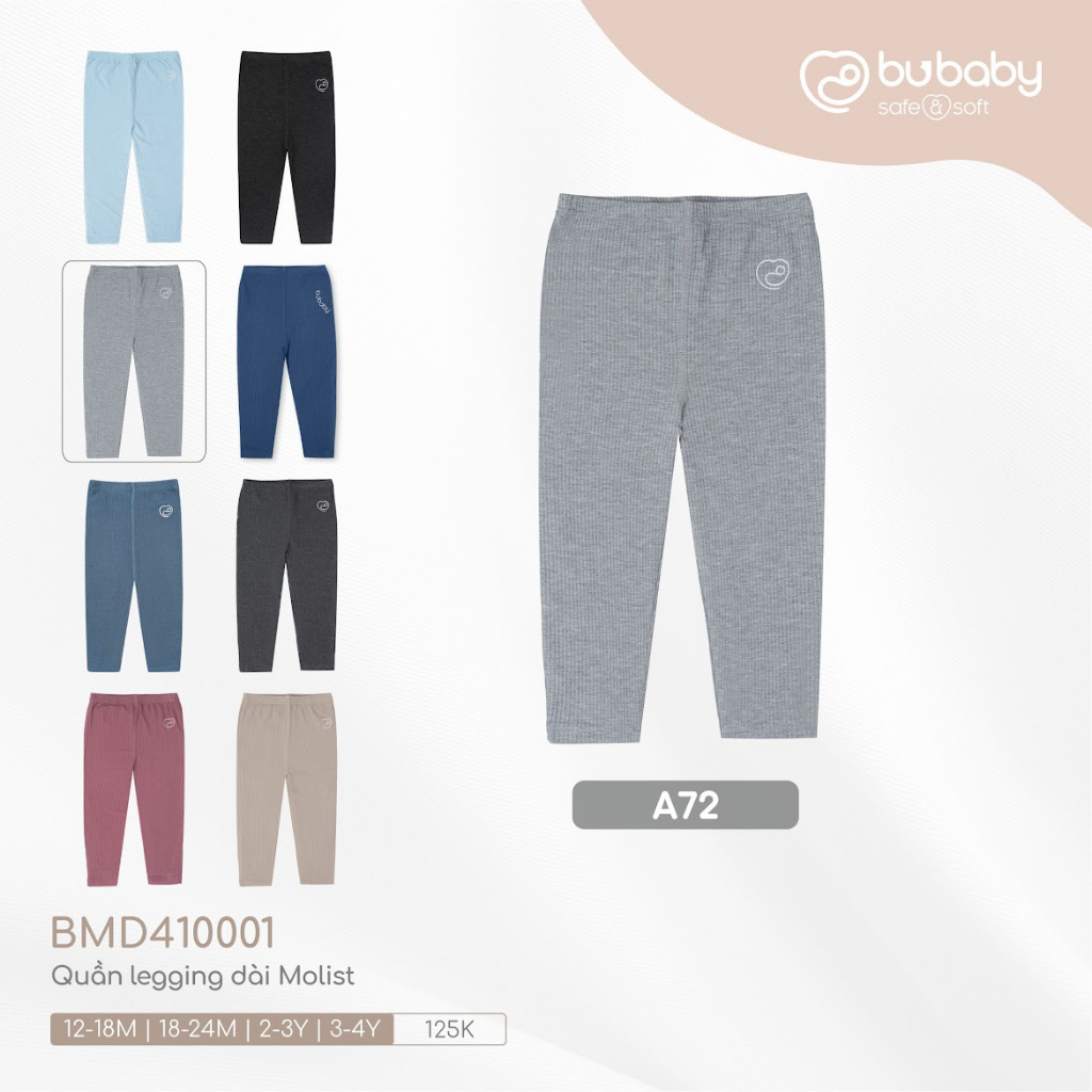 Bu baby - Quần Legging dài Molist BMD410001