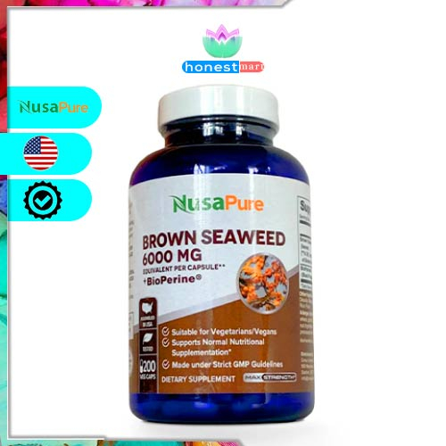 Hỗ trợ miễn dịch Nusapure Brown Seaweed Extract 500mg 200 viên