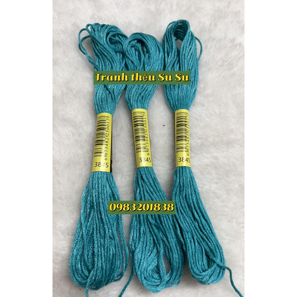 Chỉ cotton thêu tranh chữ thập mã chỉ từ 3841 đến 3866