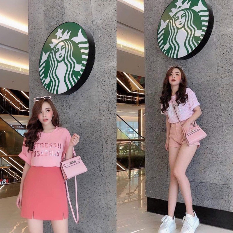 Túi quai xách H dáng ken ly da gạo trơn dáng thấp size19