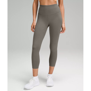 Quần lửng tập Yoga, Gym thun mịn màu Xám/Xám xanh Just Feel Free-chất vải Lulu mềm mịn