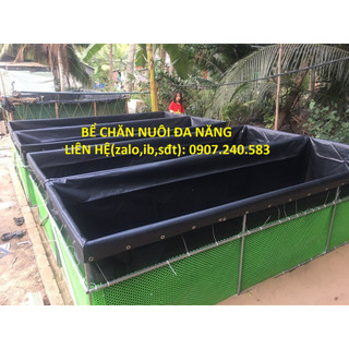 Bể bạt hdpe chăn nuôi cá - kt - dày 0.3mm