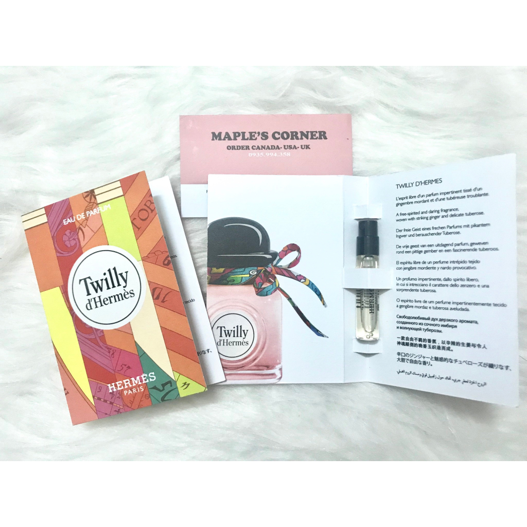 Vial nước hoa Twilly dHermes