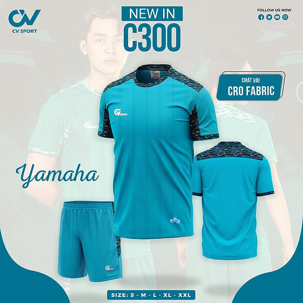 Quần Áo Bóng Đá ,Đồ Đá Banh CV300 Chất Vải Mè Dệt 4 Chiều Kim Cương Thấm Hút ,Thoát Ẩm Siêu Tốc