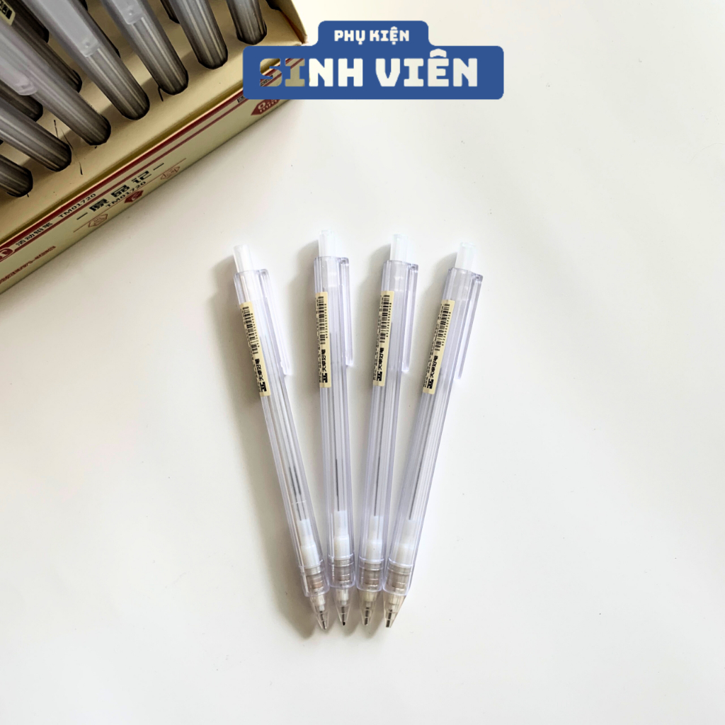 Bút Chì Bấm Cơ Học Muji Ngòi 0.5mm và 0.7mm Tiện Lợi Dành Cho Học Sinh | Phụ Kiện Sinh Viên.