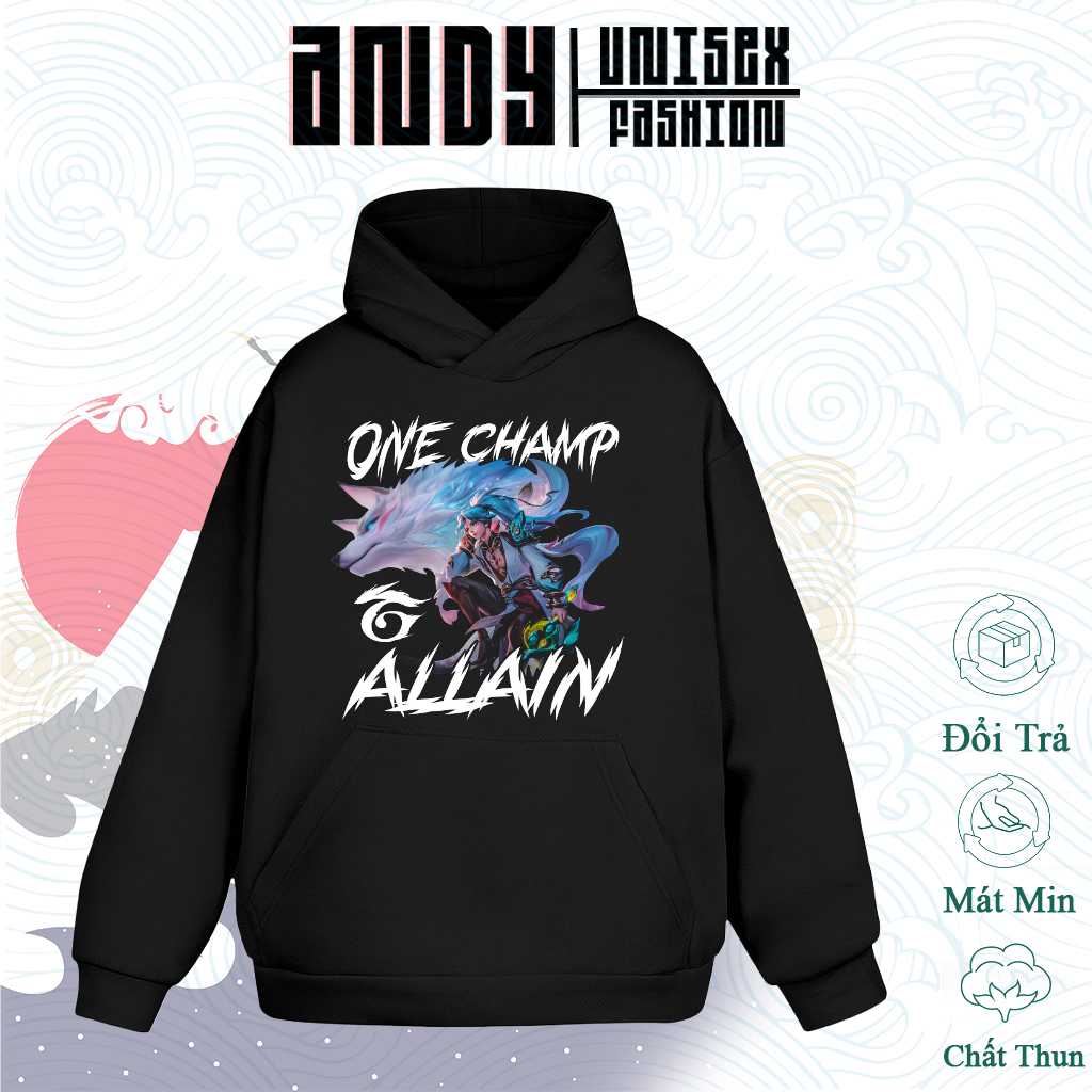 Áo Hoodie Game Liên quân. Áo Hoodie Mẫu hình Nhân vật Kirixi chất nỉ dày dặn, Mẫu mới hình in cực sắc nét
