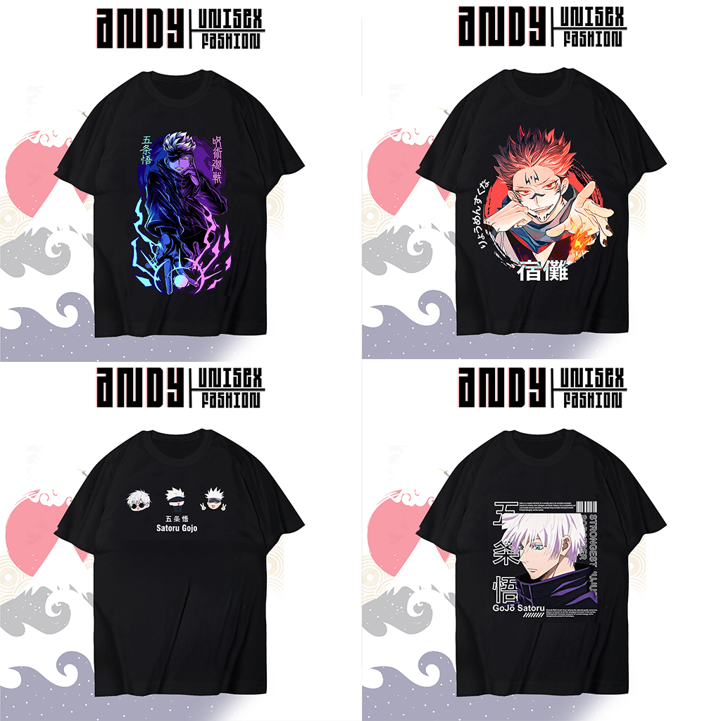 BST Áo Jujutsu Kaisen mẫu mới - Áo Anime in hình Gojo, Inumaki, Sukuna chất cotton 4 chiều thoáng mát