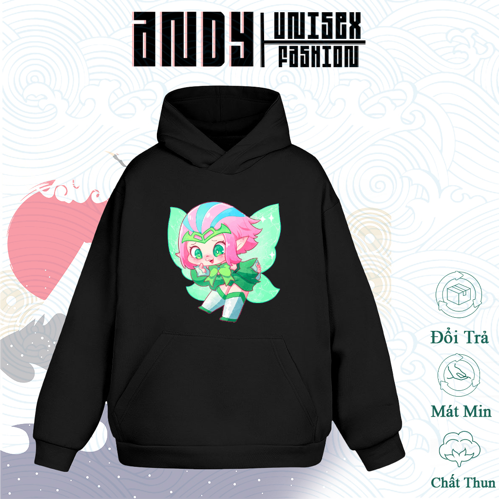 Áo Hoodie Game Liên quân. Áo Hoodie Mẫu hình Nhân vật Kirixi chất nỉ dày dặn, Mẫu mới hình in cực sắc nét