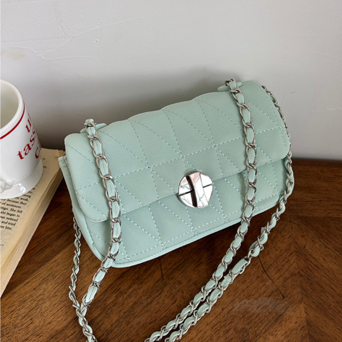 Faya - Túi xách T2084 đeo chéo chần ô khóa xoay sang trọng