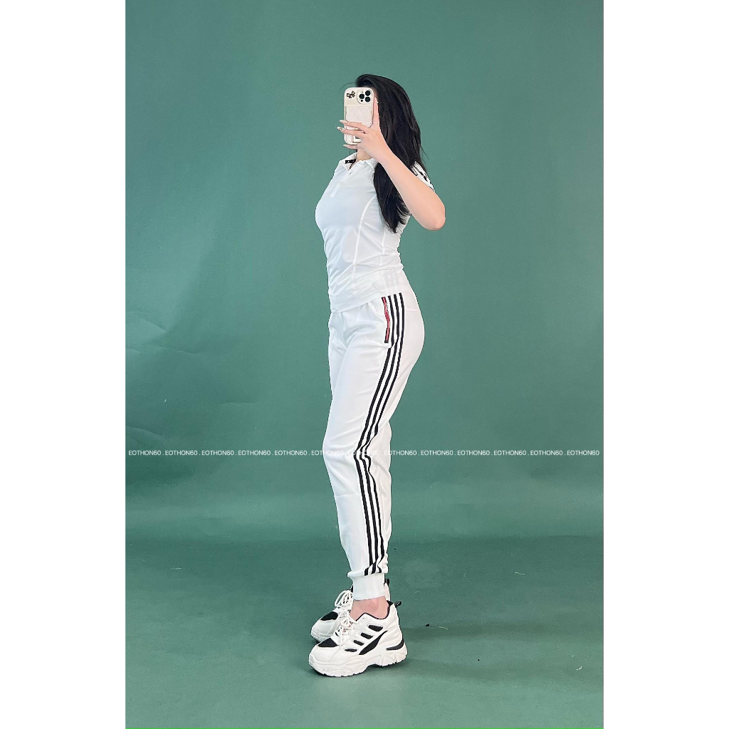 Áo có cổ das , quần jogger das 3 sọc [hình thật shop chụp] Eothon60