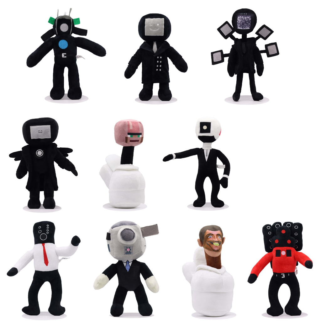 Skibidi Toilet Đồ chơi nhồi bông Hình Nhân Vật Hoạt Hình Ngộ Nghĩnh