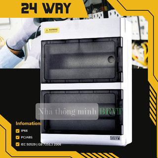 Tủ điện 24 way chống nước ip66 – tủ điện lắp nổi, vỏ tủ điện, tủ điện nhựa, tủ điện ngoài trời
