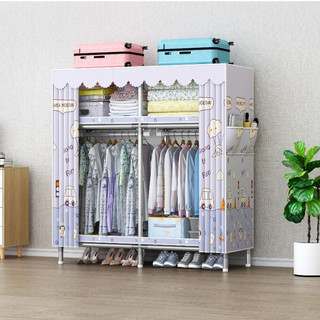 tủ quần áo tủ đựng quần áo vải bền nhất khung titan 1, 2, 3, 4,5 buồng cỡ lớn