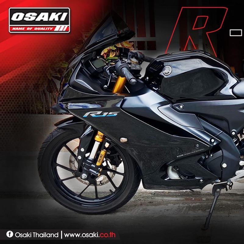 Bộ nhông sên dĩa, nhông xích dĩa xe máy Osaki Thailand màu đen-vàng có đủ các loại xe.