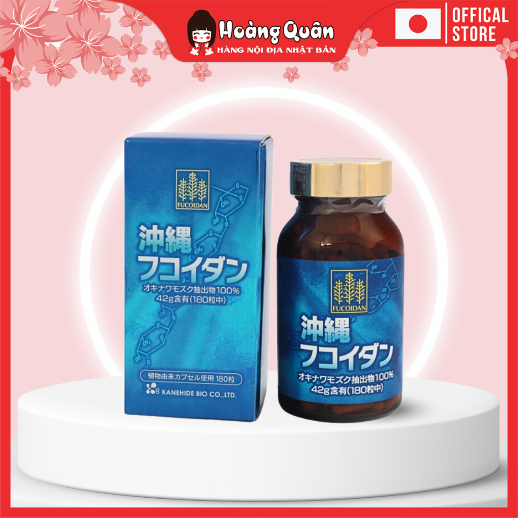 Viên uống Fucoidan xanh Okinawa 180v tăng sức đề kháng, chống lão hóa | Hoàng Quân - Hàng nội địa Nhật