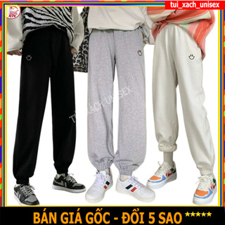 ❤️ A1 SIÊU PHẨM ❤️ QUẦN JOGGER NỈ LỬA UNISEX CÁ TÍNH KIỂU CHÂN CỦA FOM RỘNG ĐẤY THỤNG NAM NỮ 2 MÀU ĐEN XÁM