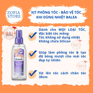 Xịt phồng tóc giữ nếp Balea Đức