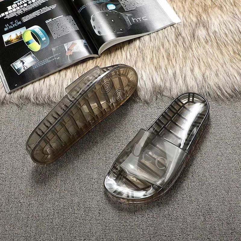 Dép GUCI Trong Suốt Chính Hãng Họa Tiết Chìm Dép Đúc In Logo GC Trong Suốt Hàng  Trend