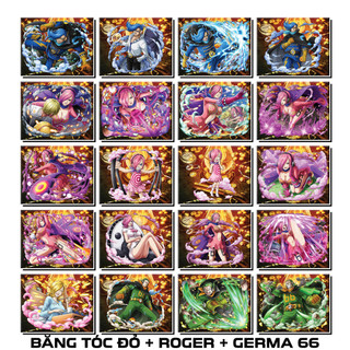 [Độc Quyền Phản Quang 7 Màu] - Phần 19 - Thẻ Bài One Piece - Băng Tóc Đỏ, Roger, Germa 66