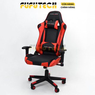 Ghế gaming fufutech gtracing giá rẻ da pu cao cấp có tay vịn nâng hạ 3d, tựa lưng điều chỉnh dành cho streamer, game thủ