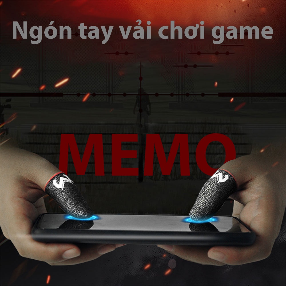 Găng Tay Chơi Game FF Chống Mồ Hôi PAOLU Memo Version 2 Finger Sleeve Phiên Bản Bao Tay Cảm Ứng Siêu Nhạy Sợi Carbon