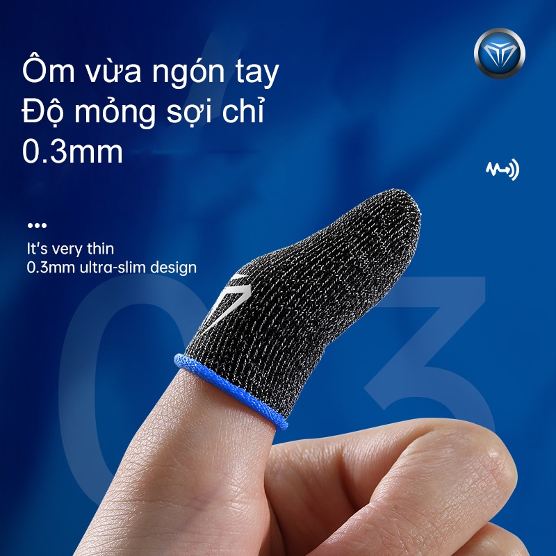 Bao Tay Chơi Game Shezi Găng Tay Bao Ngón Tay Cao Cấp Chống Mồ |Hôi Chơi Game FF, PUBG Liên Quân - Bảo Hành Đổi Mới 1 1
