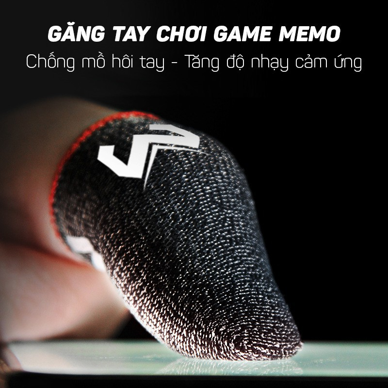 Găng Tay Chơi Game FF Chống Mồ Hôi PAOLU Memo Version 2 Finger Sleeve Phiên Bản Bao Tay Cảm Ứng Siêu Nhạy Sợi Carbon
