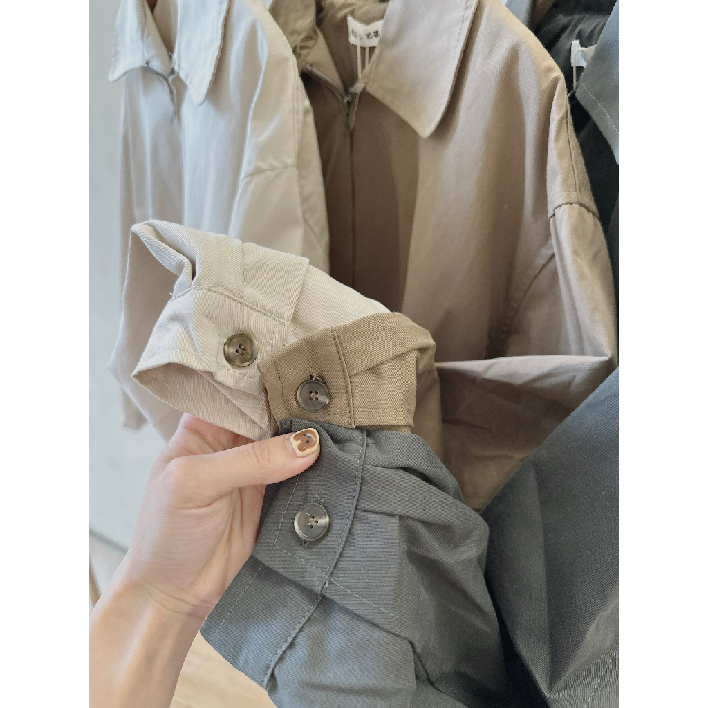 Áo khoác thô kaki cổ đức 1993s boutique