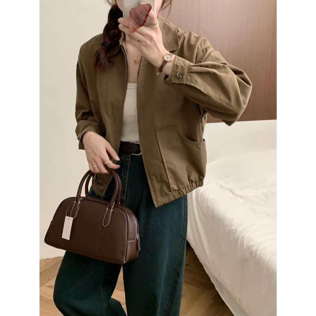 Áo khoác thô kaki cổ đức 1993s boutique