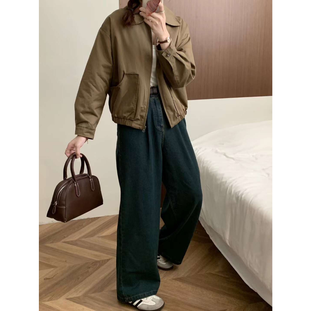 Áo khoác thô kaki cổ đức 1993s boutique