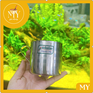 Ly inox - ca inox 7cm ca uống nước tithafac ba sọc cao cấp