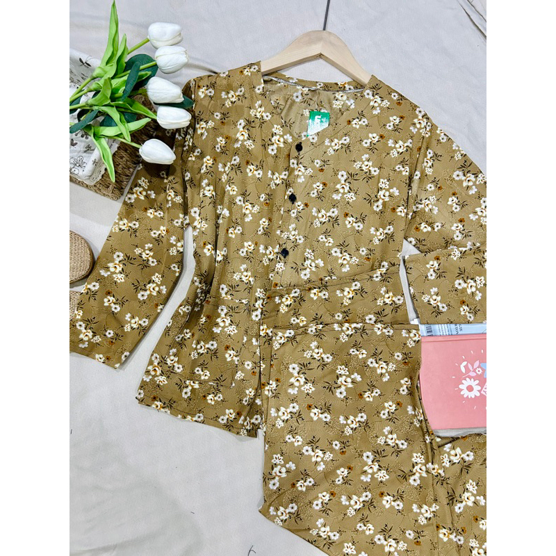 Bộ BÀ BA tay dài, quần dài, áo 2 túi vải thun cho mẹ cho bà, người lớn tuổi