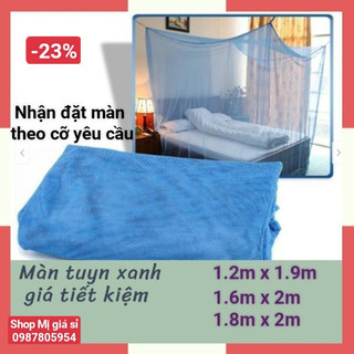 Màn tuyn màu xanh biển 10/10 cao 2m đủ kích thước loại dày, màn tuyn cao cấp, mùng ngủ màn ngủ