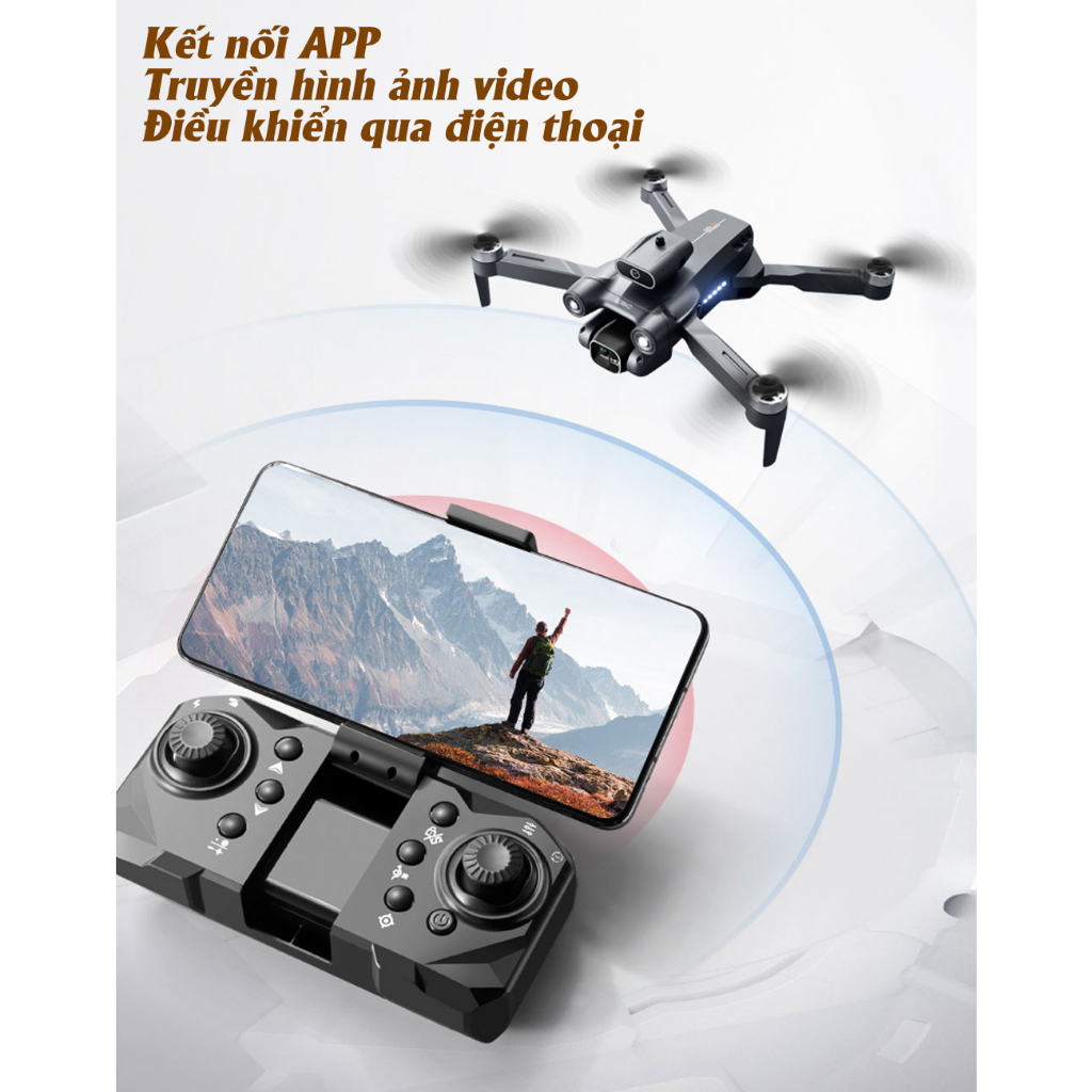 Máy Bay Flycam Camera 6K S1S Pro Max, Drone Mini Điều Khiển Từ Xa 4 Cánh Cảm Biến Chống Va Chạm, Không Chổi Than | BigBuy360 - bigbuy360.vn