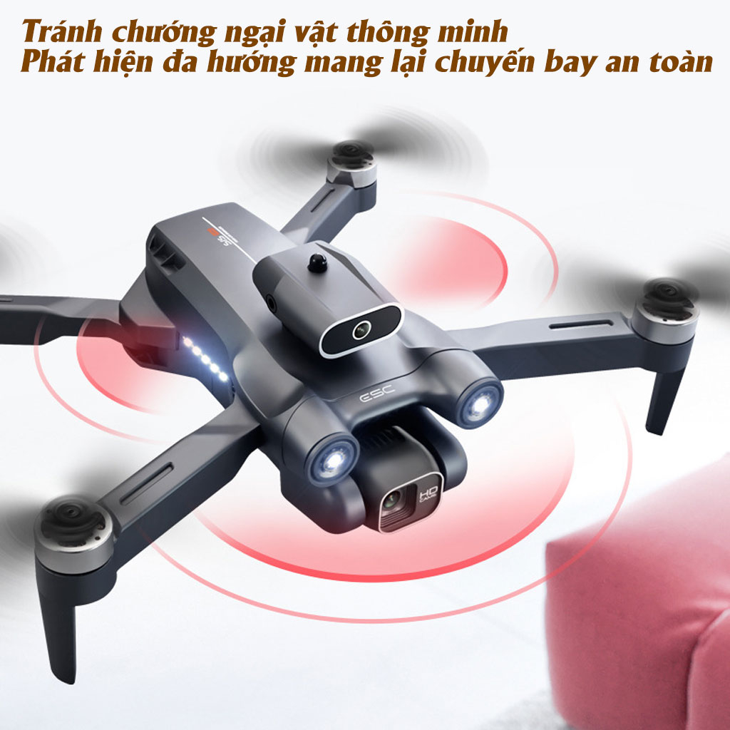 Máy Bay Flycam Camera 6K S1S Pro Max, Drone Mini Điều Khiển Từ Xa 4 Cánh Cảm Biến Chống Va Chạm, Không Chổi Than | BigBuy360 - bigbuy360.vn