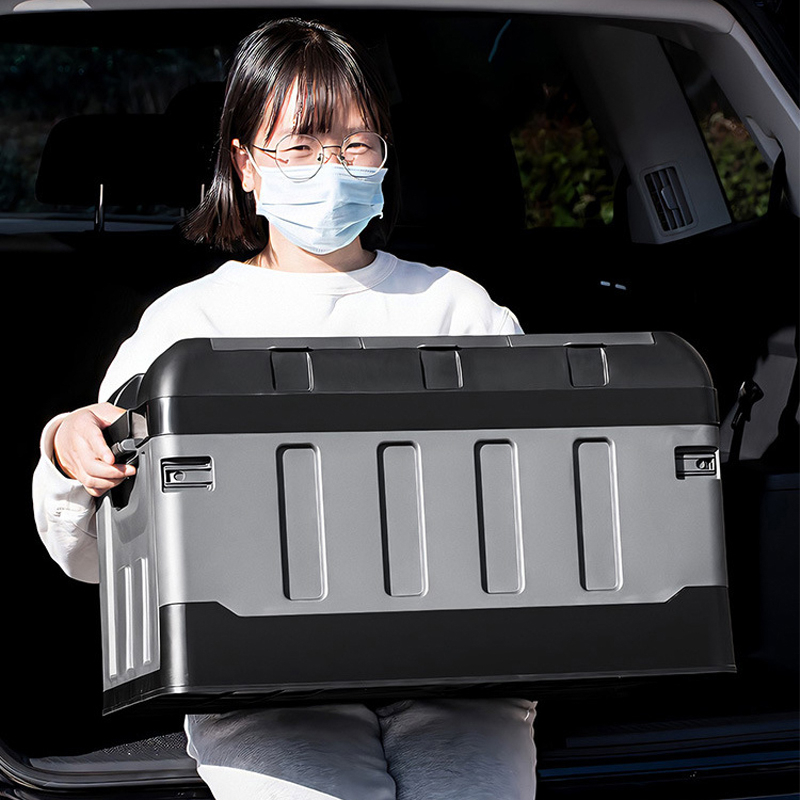 Hộp Đựng Đồ Gấp Gọn Thông Minh 70L, Thùng Đựng Đồ Cốp Sau Ô Tô Chống Va Đập