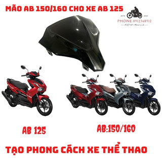 Mão chắn gió gắn cho xe airblade 125 đời 2020, 2021, 2022, 2023 - thay thế lên ab 150/160 artistar