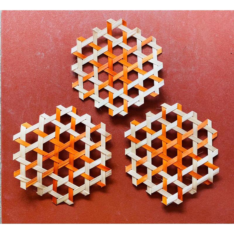 Lục giác đan màu xanh tím hồng cam y hình ạ