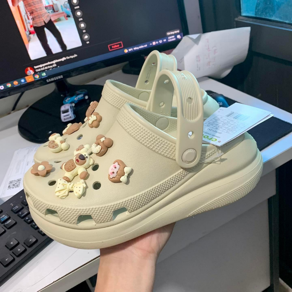 Dép Cross Crush tăng chiều cao tặng kèm 1 bộ hình gắn - Cross Crush