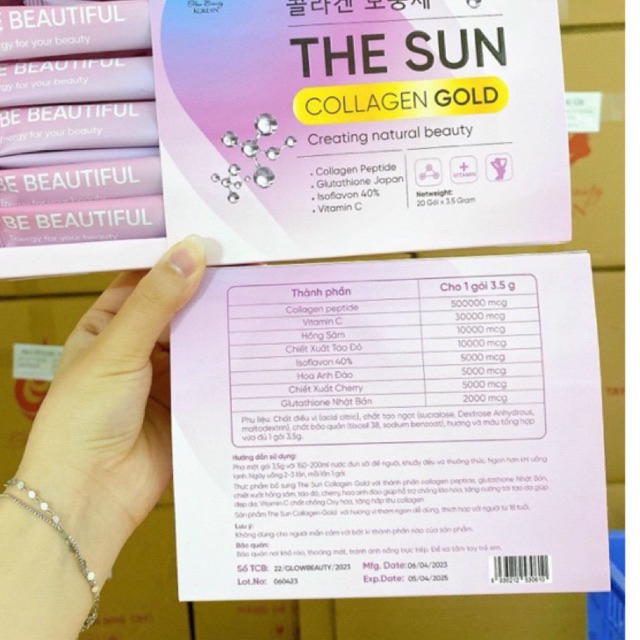 Collagen trắng da mờ nám The Sun Gold