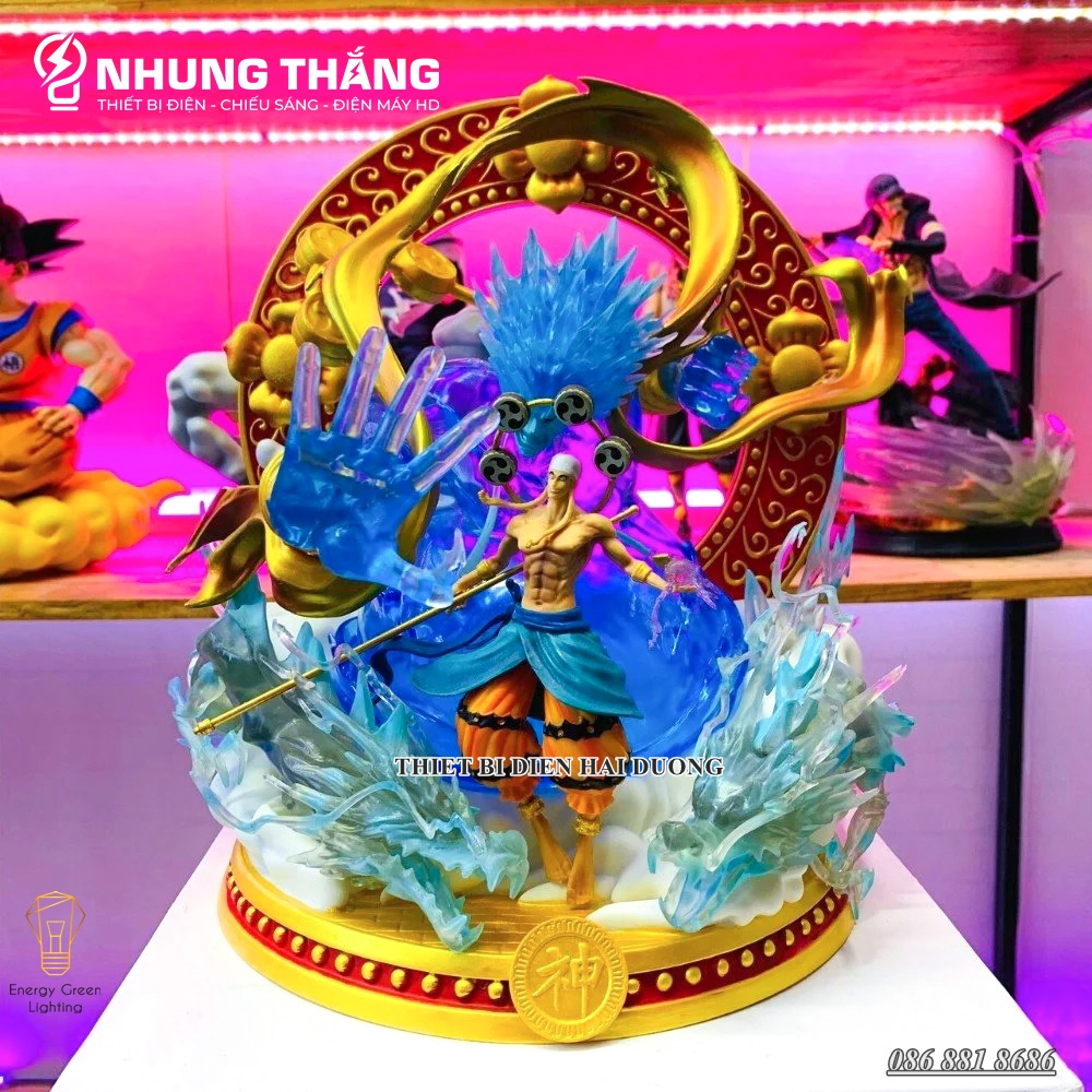 Mô Hình One Piece Enel Thần Sấm Ngọc Tra i Đen Siêu Chất OP-003 - Cao 30cm