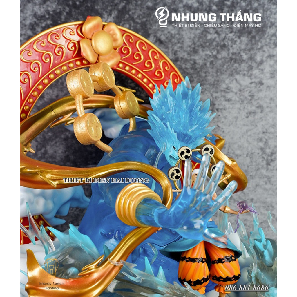 Mô Hình One Piece Enel Thần Sấm Ngọc Tra i Đen Siêu Chất OP-003 - Cao 30cm
