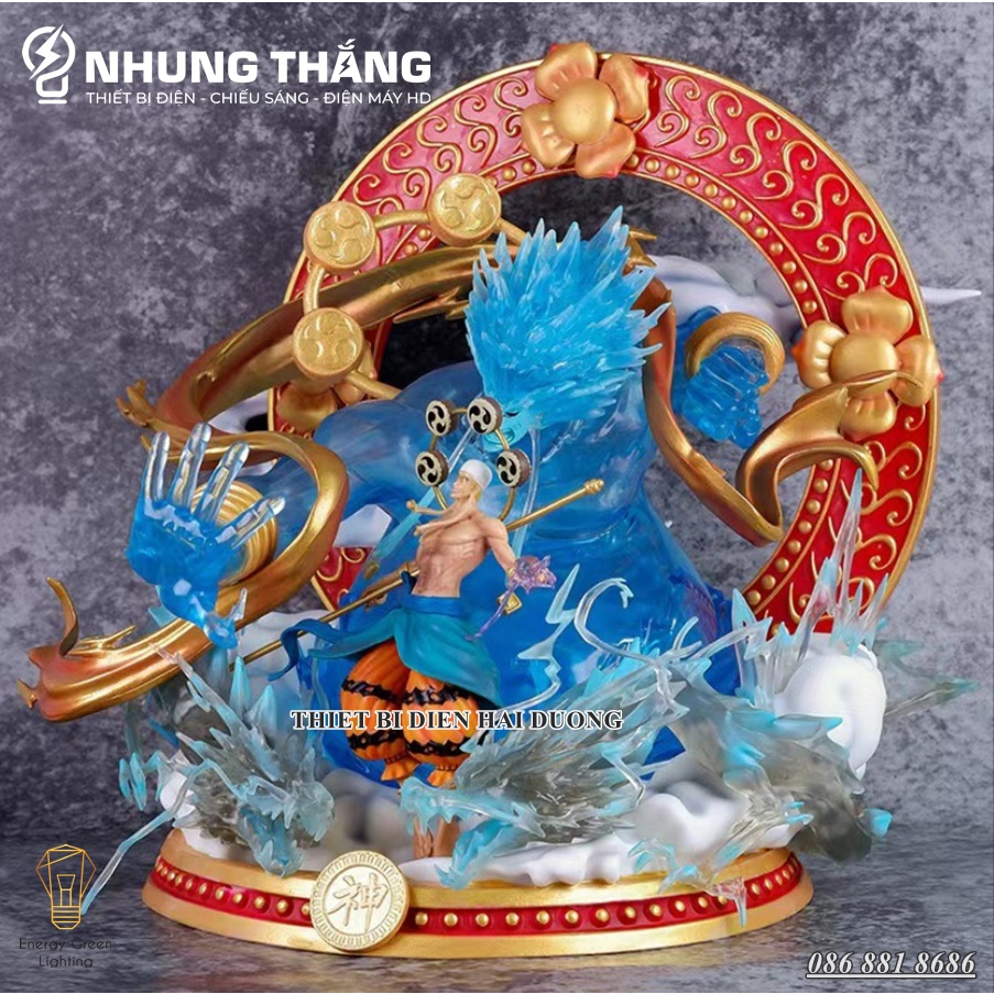 Mô Hình One Piece Enel Thần Sấm Ngọc Tra i Đen Siêu Chất OP-003 - Cao 30cm