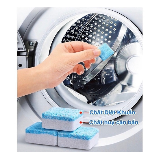 Viên tẩy lồng máy giặt - Hộp 12 viên