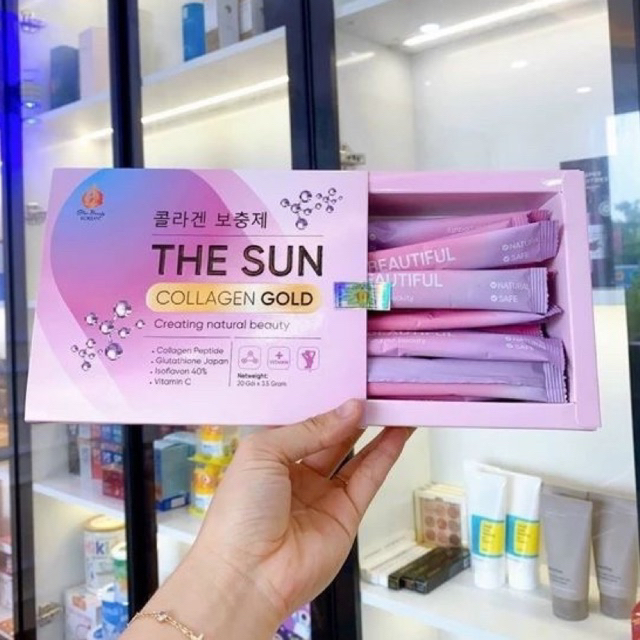 Collagen uống trắng da giảm thâm nám The Sun Gold