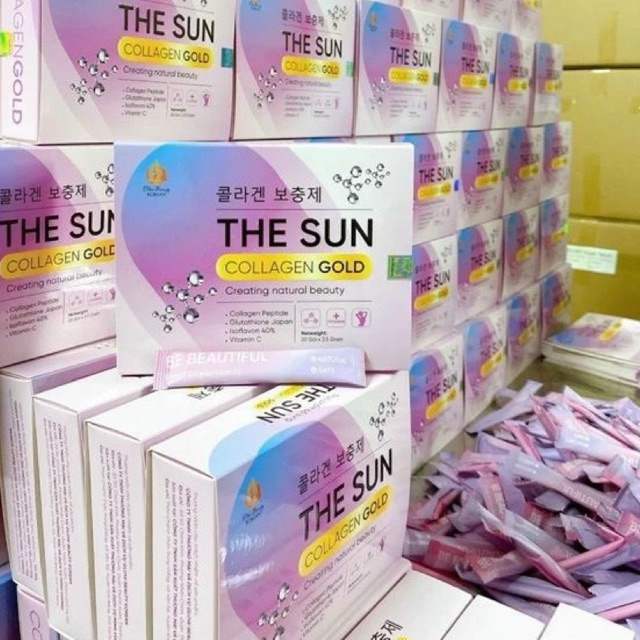 Collagen uống trắng da giảm thâm nám The Sun Gold