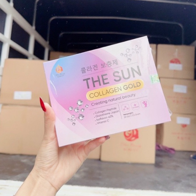 Collagen uống trắng da giảm thâm nám The Sun Gold