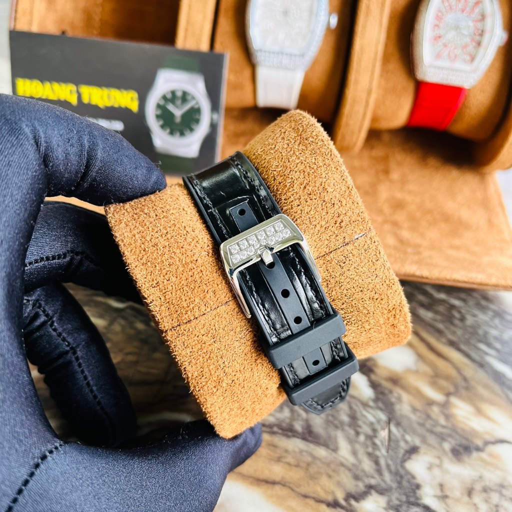 Đồng Hồ Nữ FM GENEVE Đính Full Đá Mặt Số, máy Thụy sĩ, Size 32mm, Chống Nước 5ATM